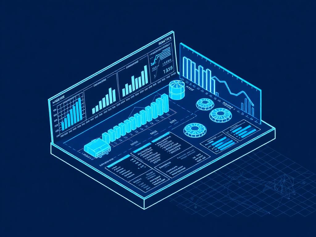 Illustration — Analytics dashboard for a logistics team
