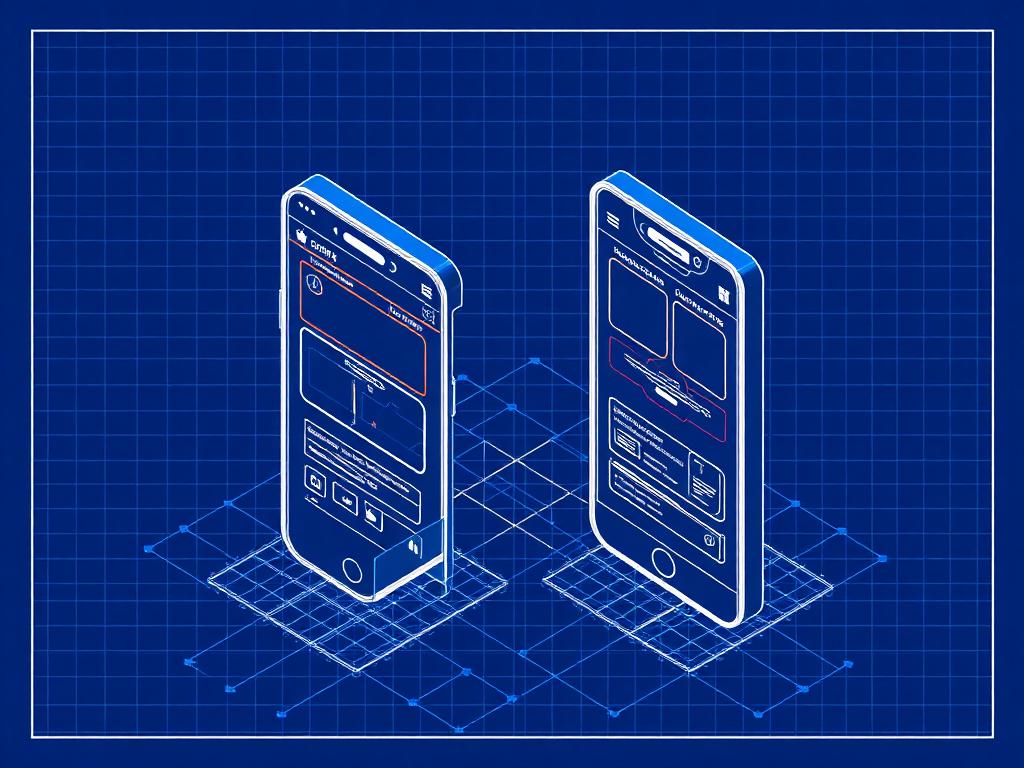 Illustration — Mobile application development